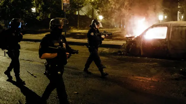 Riots in Nanterre after teenager was killed by police, France - 29 Jun 2023