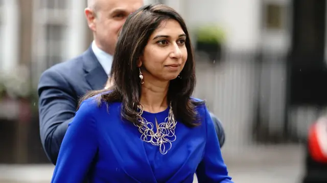 Home Secretary Suella Braverman arrives for the Rupert and Lachlan Murdoch annual party at Spencer House, St James' Place in London