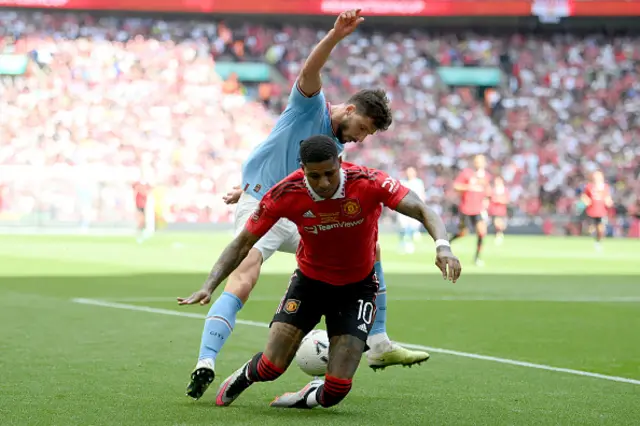 Rashford goes down