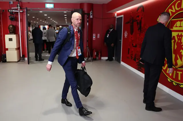 Ten Hag arrives at Wembley