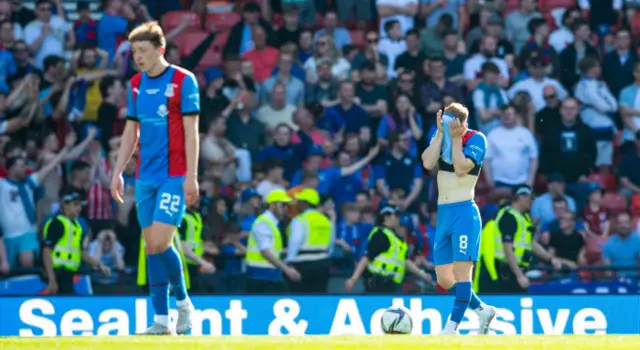 Inverness players distraught