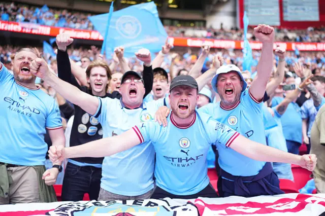 City fans making the noise