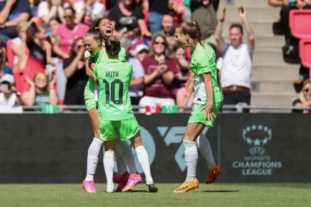 Wolfsburg celebrate