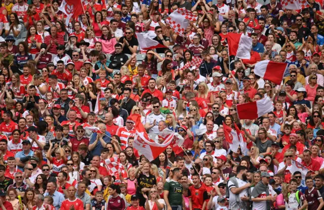 Derry fans at Croke Park last year