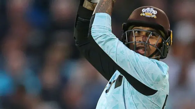 Sunil Narine batting for Surrey