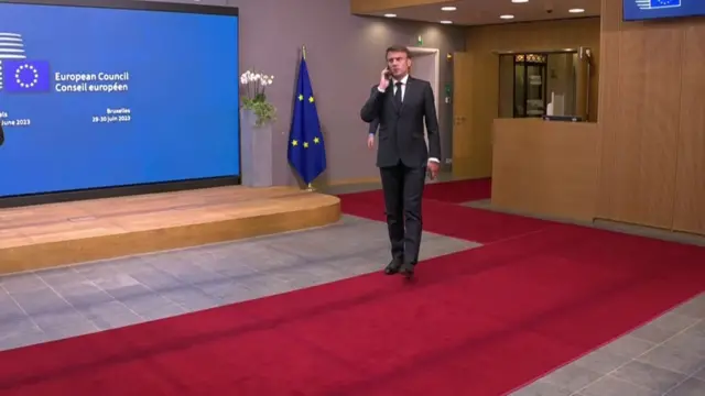 Macron in Brussels