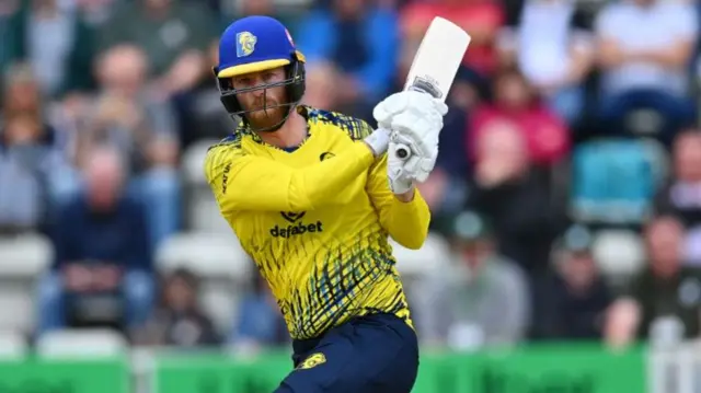 Graham Clark batting for Durham