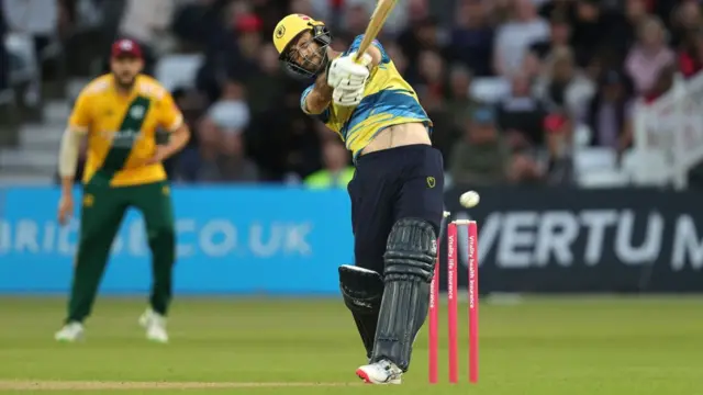 Glenn Maxwell batting for Birmingham Bears