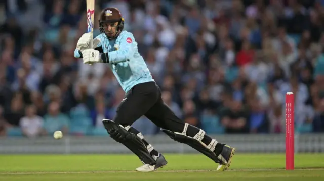 Tom Curran batting for Surrey