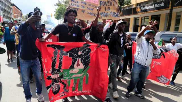 Kenyans march over unpopular finance bill in Nairobi