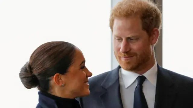 Harry and Meghan, pictured in New York in 2021