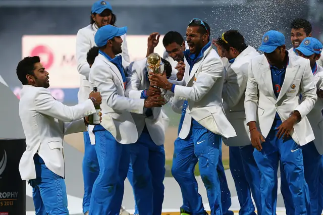 India win Champions Trophy in 2013