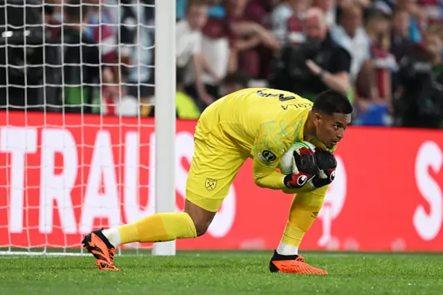 Areola between the sticks this evening for West Ham