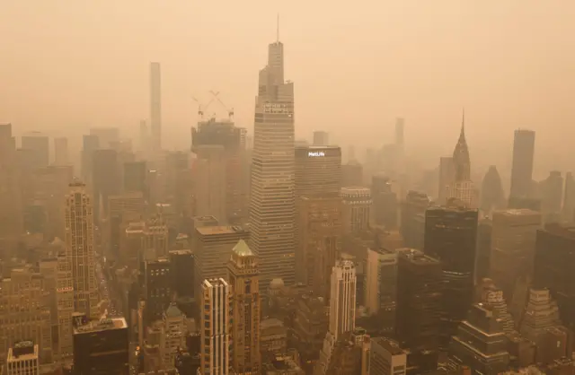 Smoke over NYC