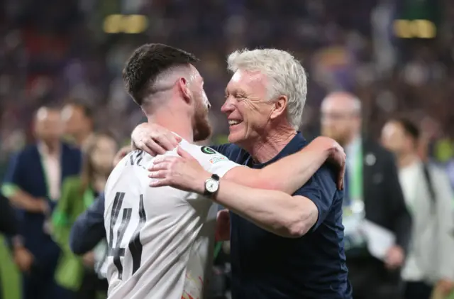 Declan Rice and David Moyes