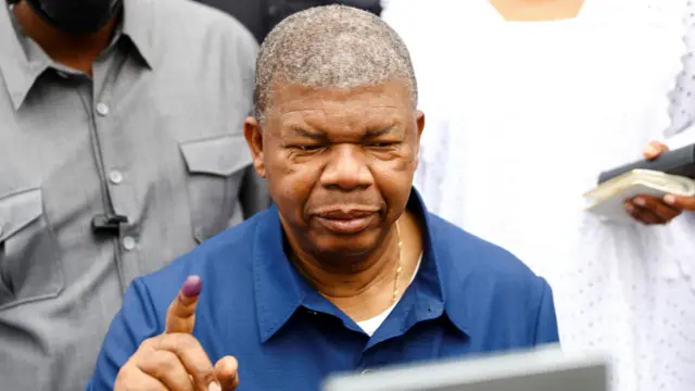 Angola's President and leader of the People's Movement for the Liberation of Angola (MPLA) ruling party, Joao Lourenco