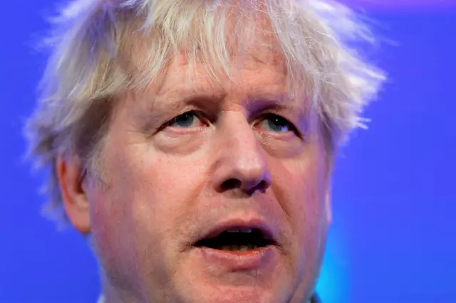 Former British Prime Minister Boris Johnson