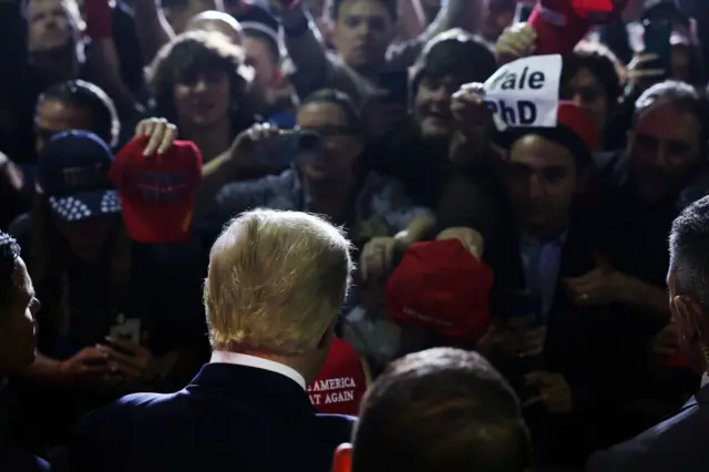 Donald Trump at rally