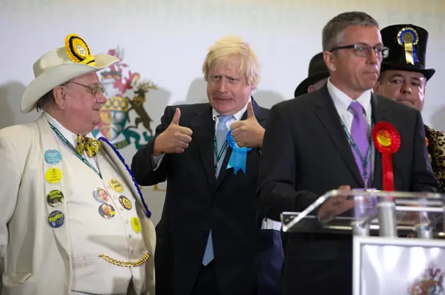 Boris Johnson at the 2015 Uxbridge count