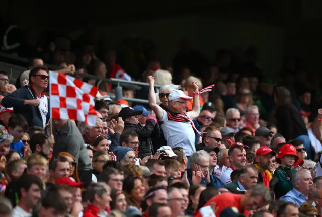 Tyrone fans celebrate