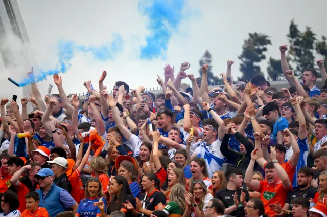 Monaghan fans celebrate