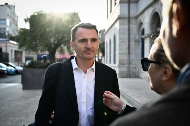 File picture of Grenoble Mayor Eric Piolle in Valence in September 2022