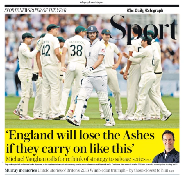 Telegraph back page