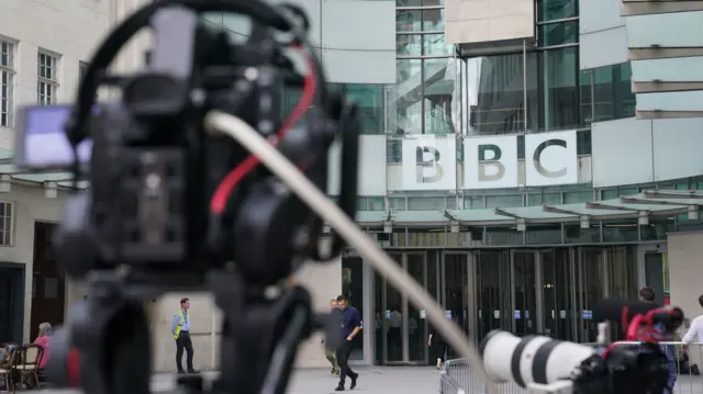 A view of the BBC's HQ in London