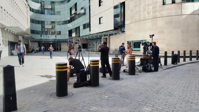 View of the BBC's London HQ