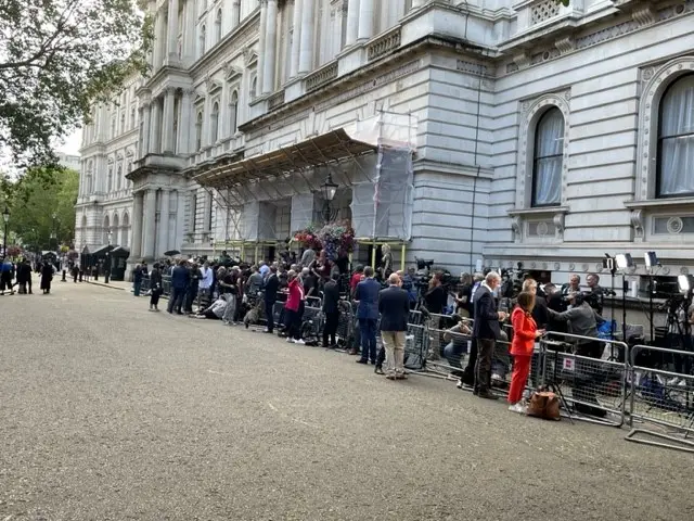 A busy Downing Street