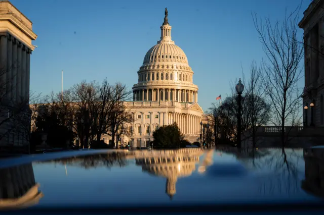 US Congress in Washington DC, where the House of Representatives sits