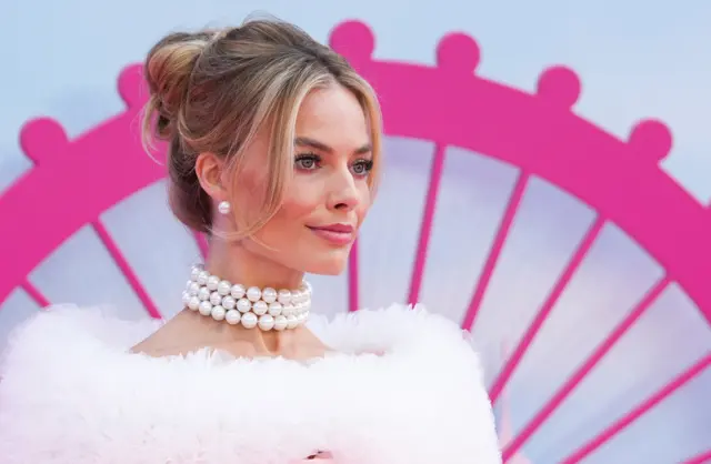 Margot Robbie at Barbie carpet