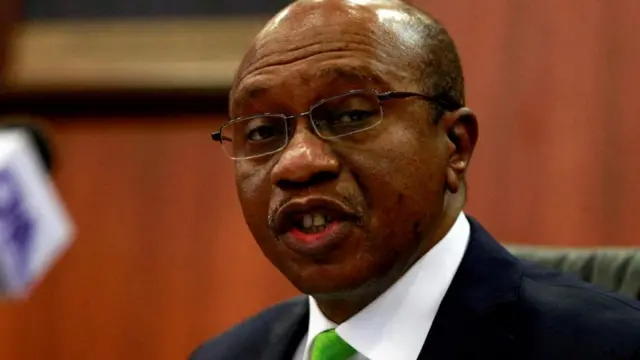 Nigeria's Central Bank Governor Godwin Emefiele briefs the media during the MPC meeting in Abuja, Nigeria January 24, 2020