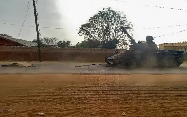 Tank in West Darfur