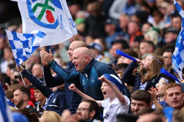 Their team have given them plenty to cheer so far and the Monaghan supporters are enjoying their day out at Croke Park