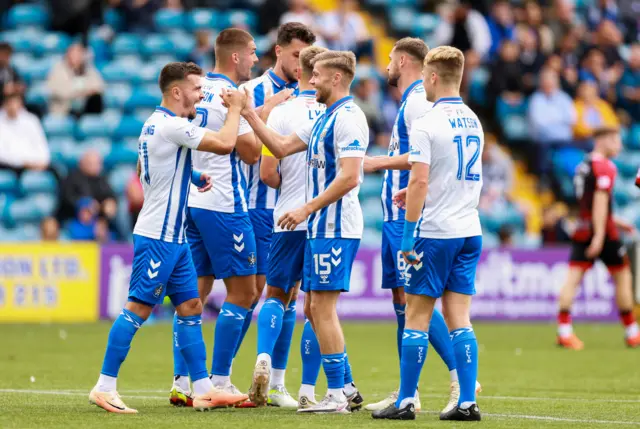 Kilmarnock's Fraser Murray celebrates scoring to make it 2-0