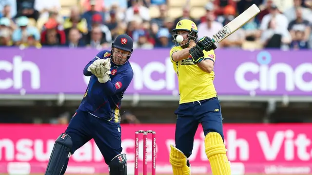 James Fuller batting for Hampshire