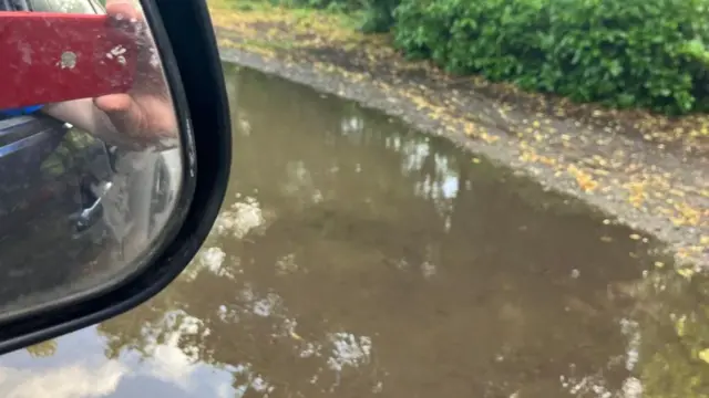 Puddles in the car park