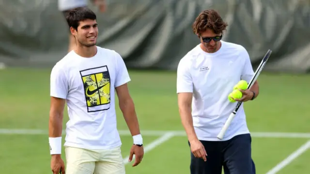 Carlos Alcaraz and Juan Carlos Ferrero