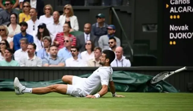 Djokovic slips