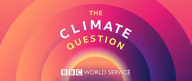 Logo of The Climate Question programme on BBC World Service