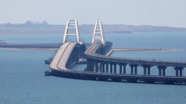 A bridge linking Crimea to Russia