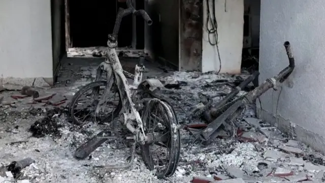 Burnt bicycles