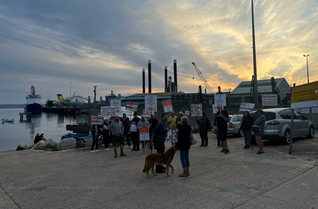 Protest at Portland Port