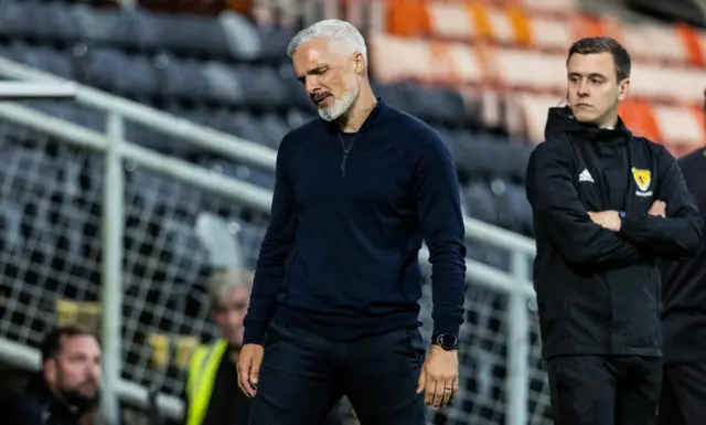 A dejected looking Jim Goodwin after his side's loss