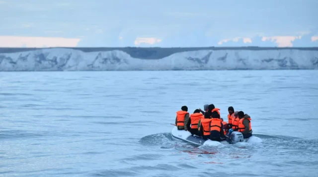 Migrant boat in Channel