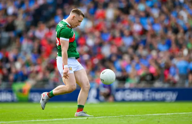 Ryan O'Donoghue of Mayo converts a free after 45 seconds