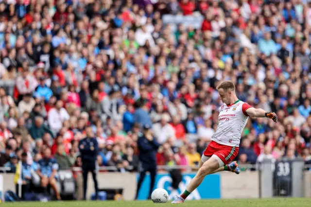 Colm Reape takes a free kick