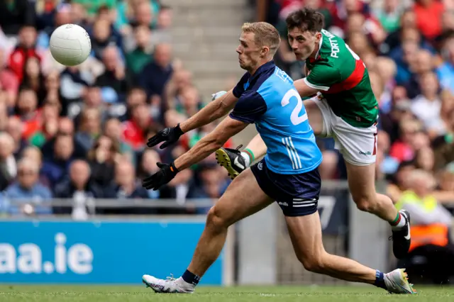 Paul Mannion with Diarmuid O’Connor