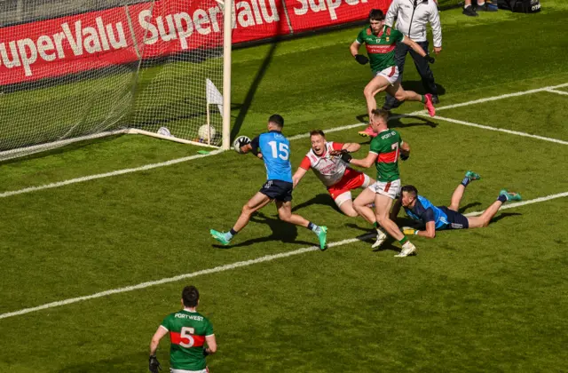 Colm Basquel of Dublin scores his side's second